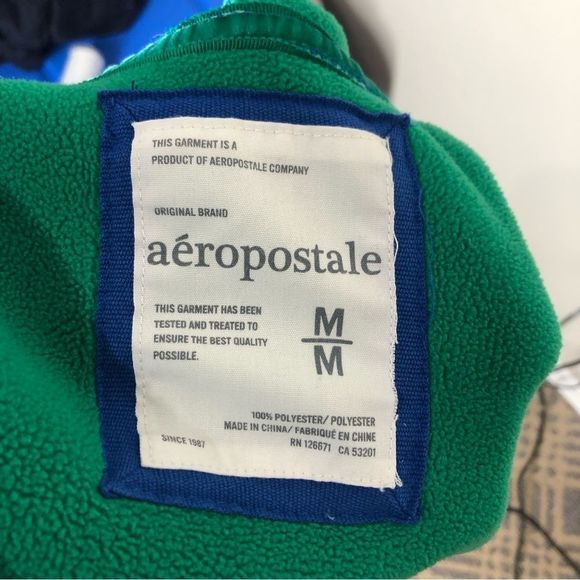 4/$45 | AEROPOSTALE | Blue Fleece Jacket | Juniors Med - Picture 6 of 6